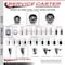 Service Caster 4'' Semi Steel Wheel Swivel Top Plate Caster Set with 2 Posi Brakes, 4PK SCC-20S414-SSS-2-PLB-2 - alternate 6